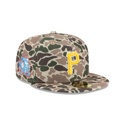 Sapca New Era Pittsburgh Pirates MLB Duck Camo 59FIFTY Fitted - Verzi